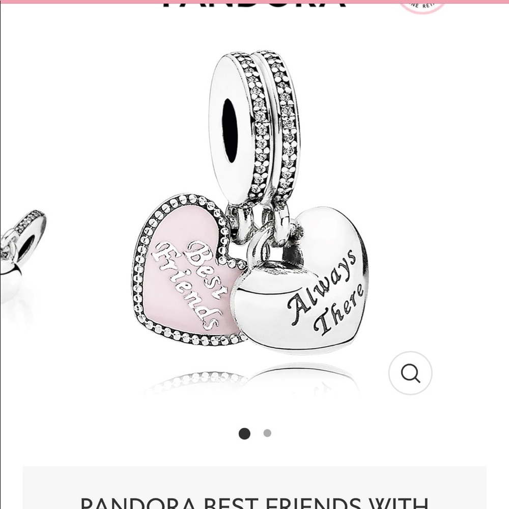 Pandora best friend charm 1/2 piece